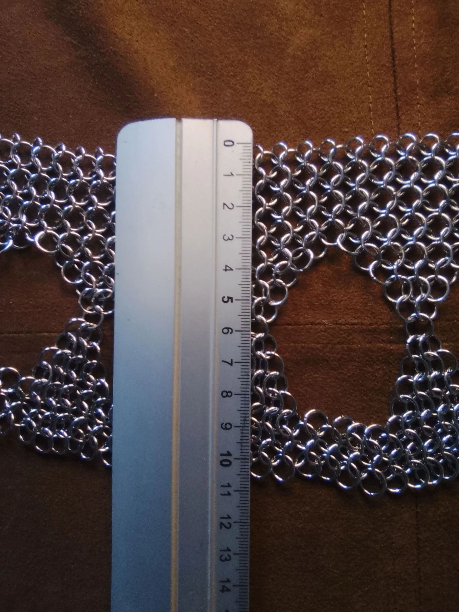 Collar estrangulador XL escote chainmail estilo gótico europeo – photo 7